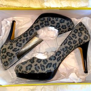 Animal print high heels